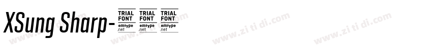 XSung Sharp字体转换